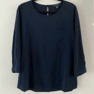 Navy blouse